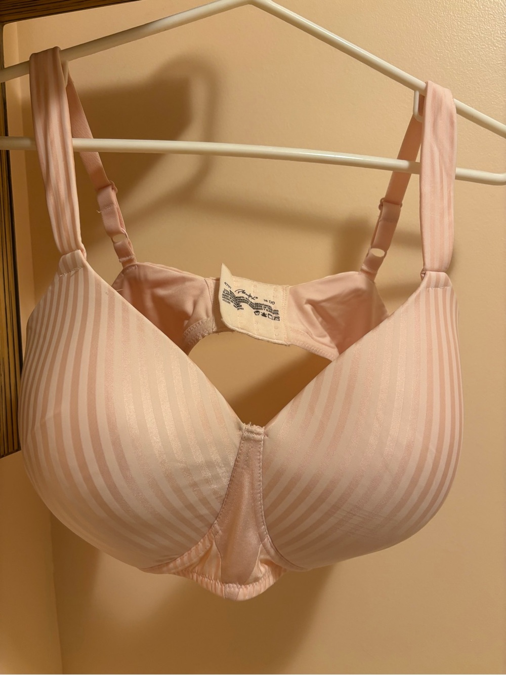 Playtex Light Pink Striped Seamless Bra